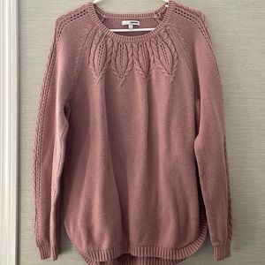 Pink Sonoma Cotton Blend Sweater